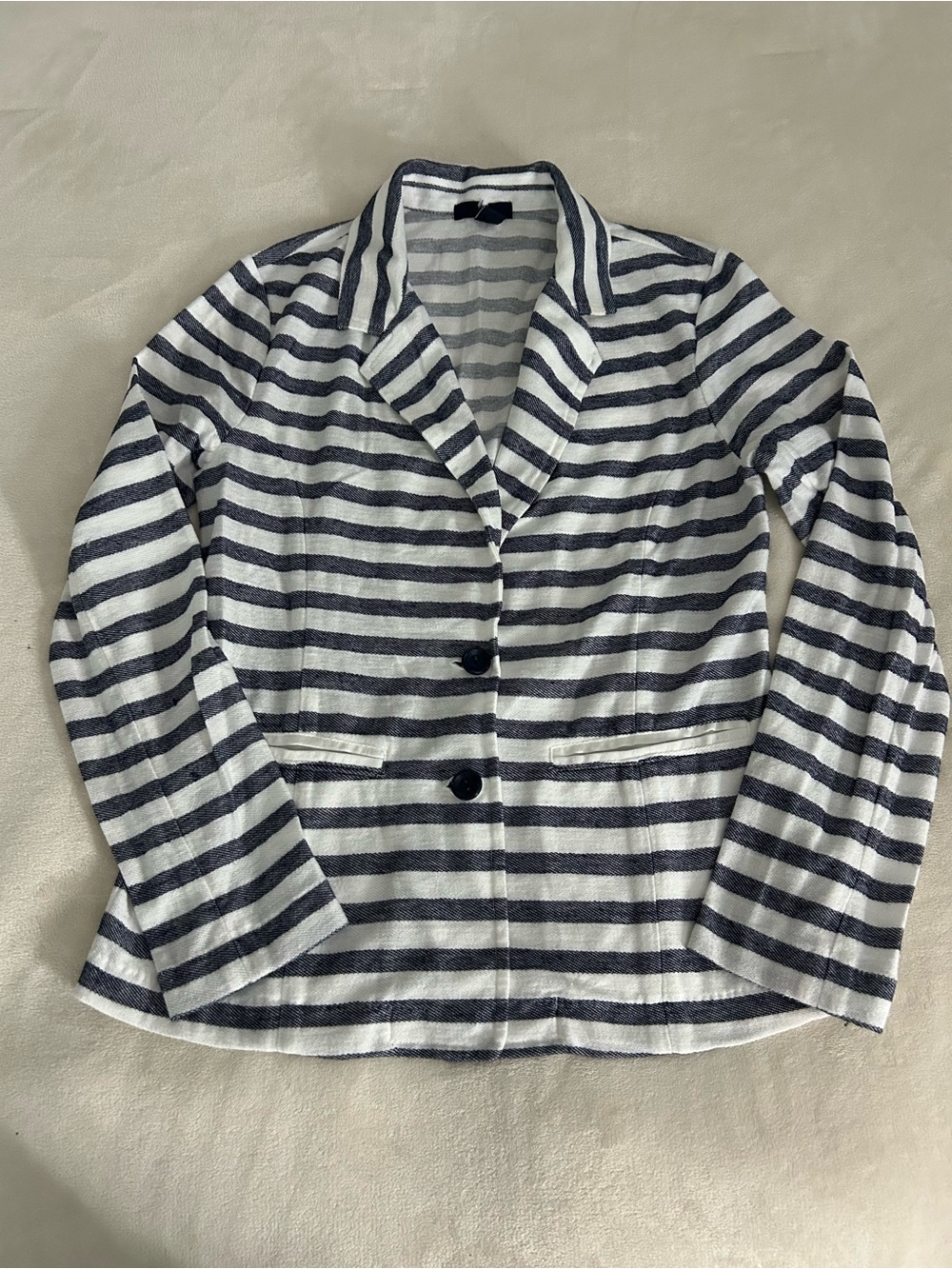 Gap Striped Navy and White Women's Blazer Jacket